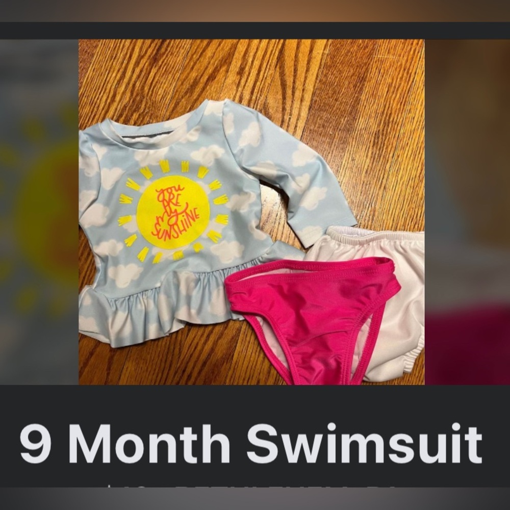 9 month two piece swim suit